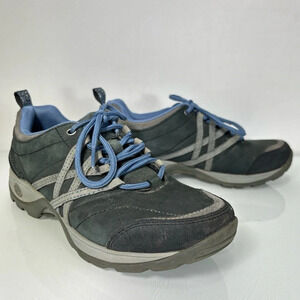 Chaco Winsome Black Blue Gray Lace Up Hiking Sneaker Shoes J104058 Size 7